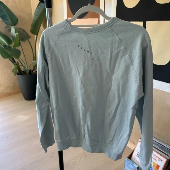 Clare V Light Blue Sardine Sweatshirt - Picture 7 of 9